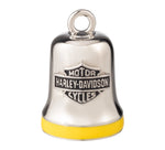 H-D Yellow Stripe Engraved Bar & Shield Ride Bell