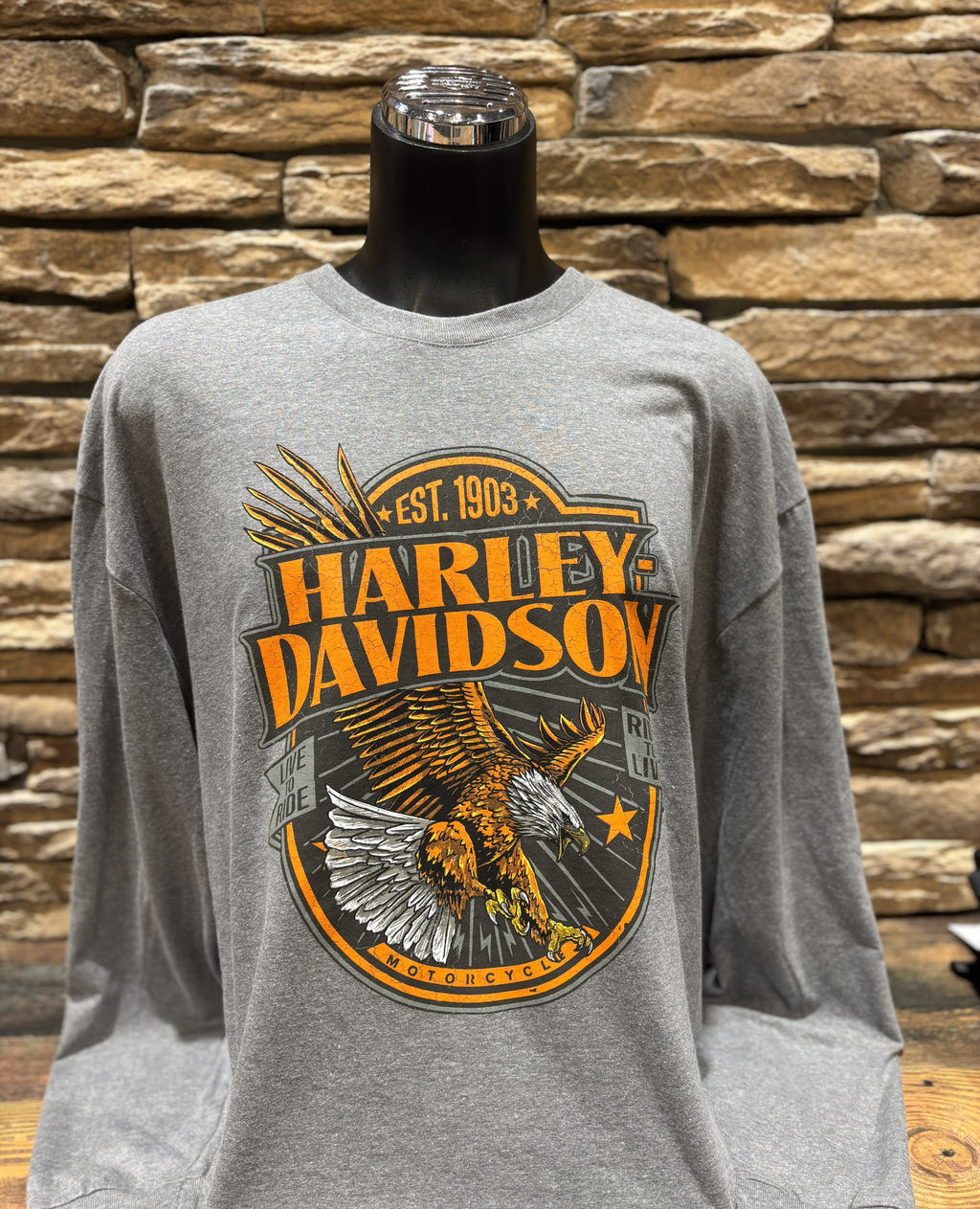 Men's Harley-Davidson Grit Eagle Long-Sleeve