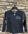 H-D Girls Keyhole Black Long-Sleeve