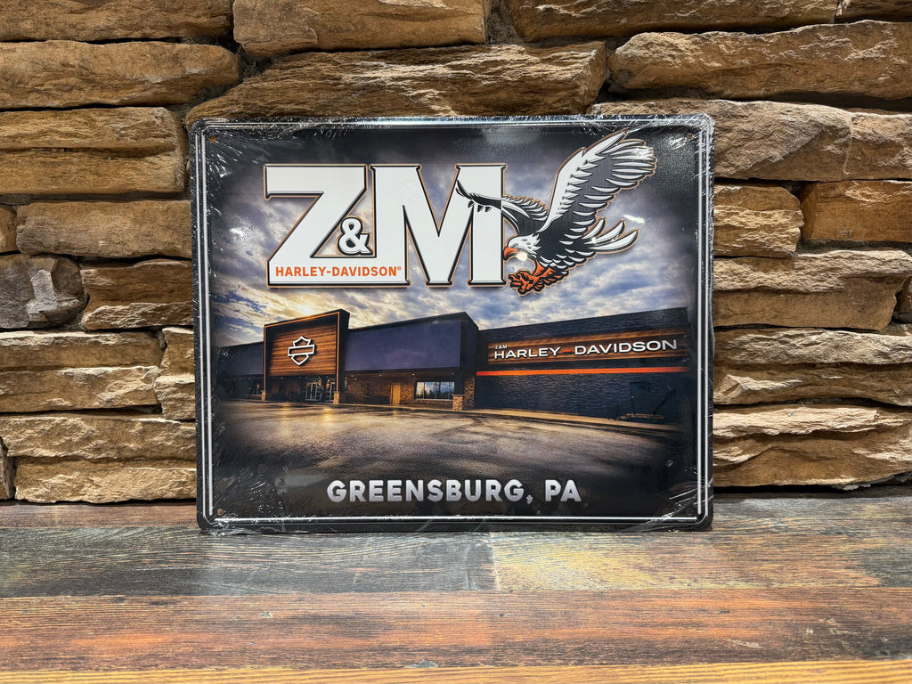 Z&M H-D Dealership Tin Sign