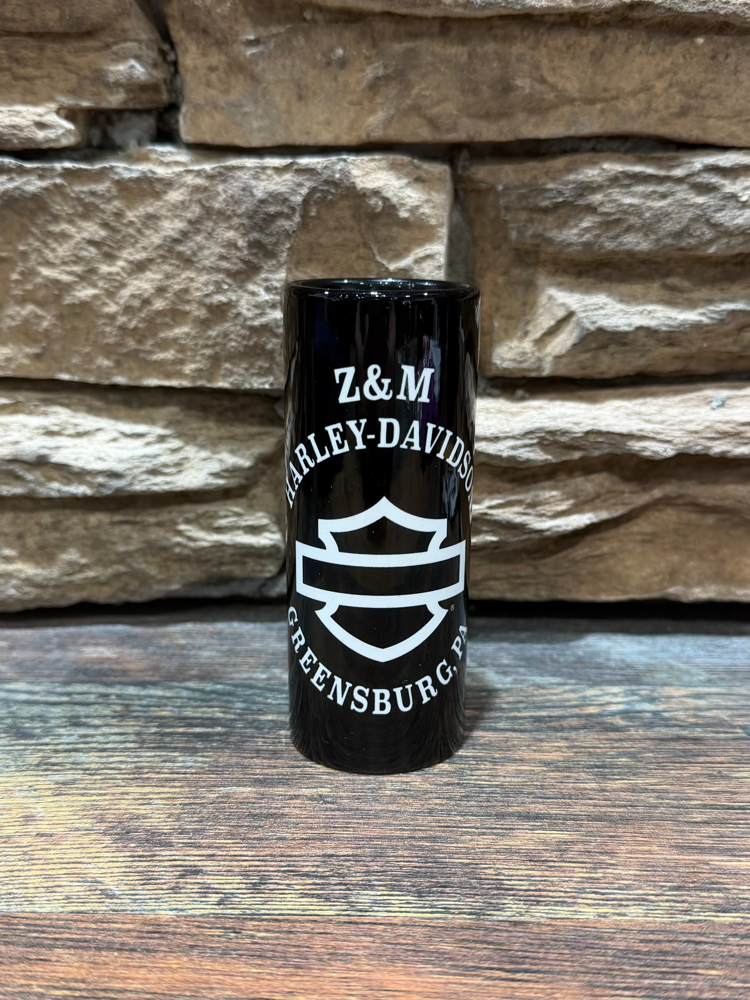 Z&M H-D Dealership Tall Shot Glass