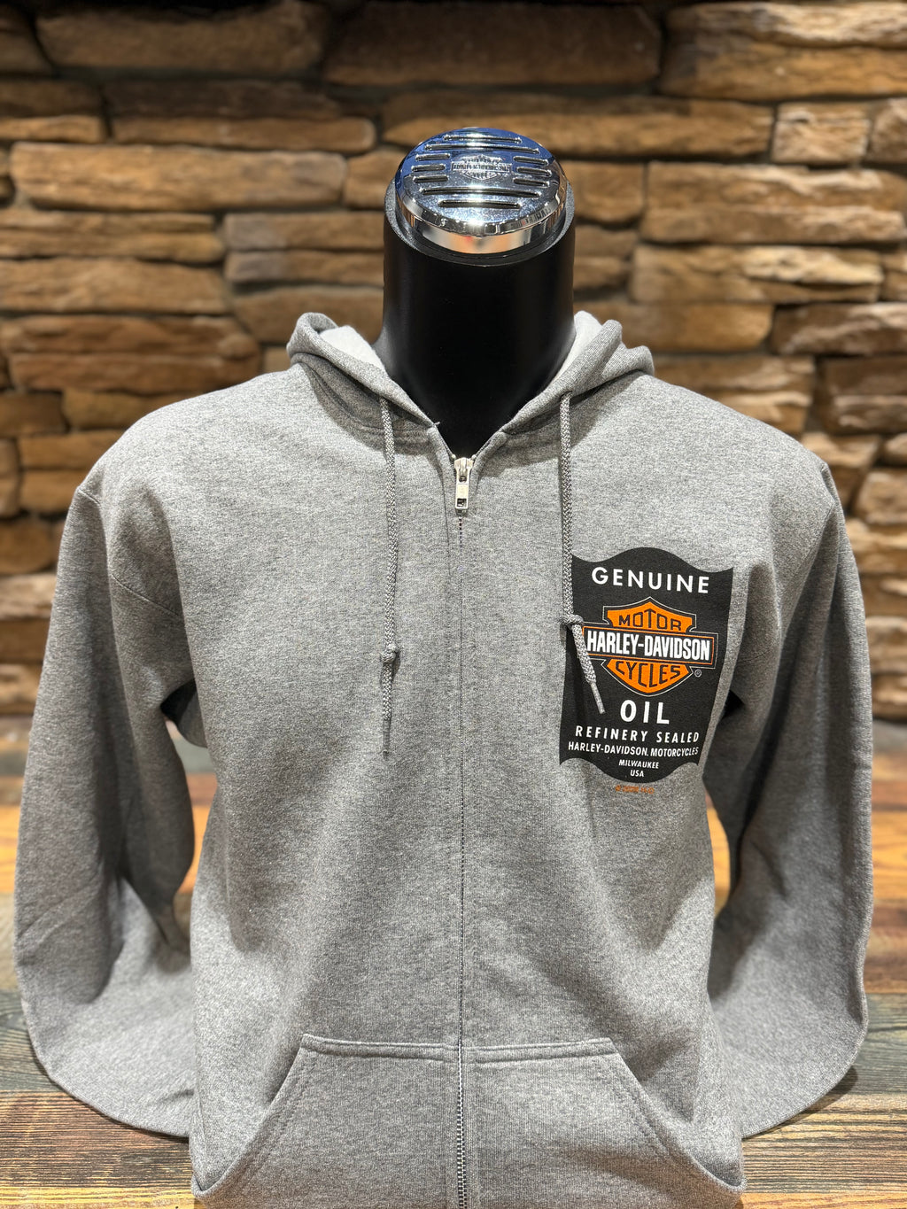 Men's H-D Oil Zip Hoodie