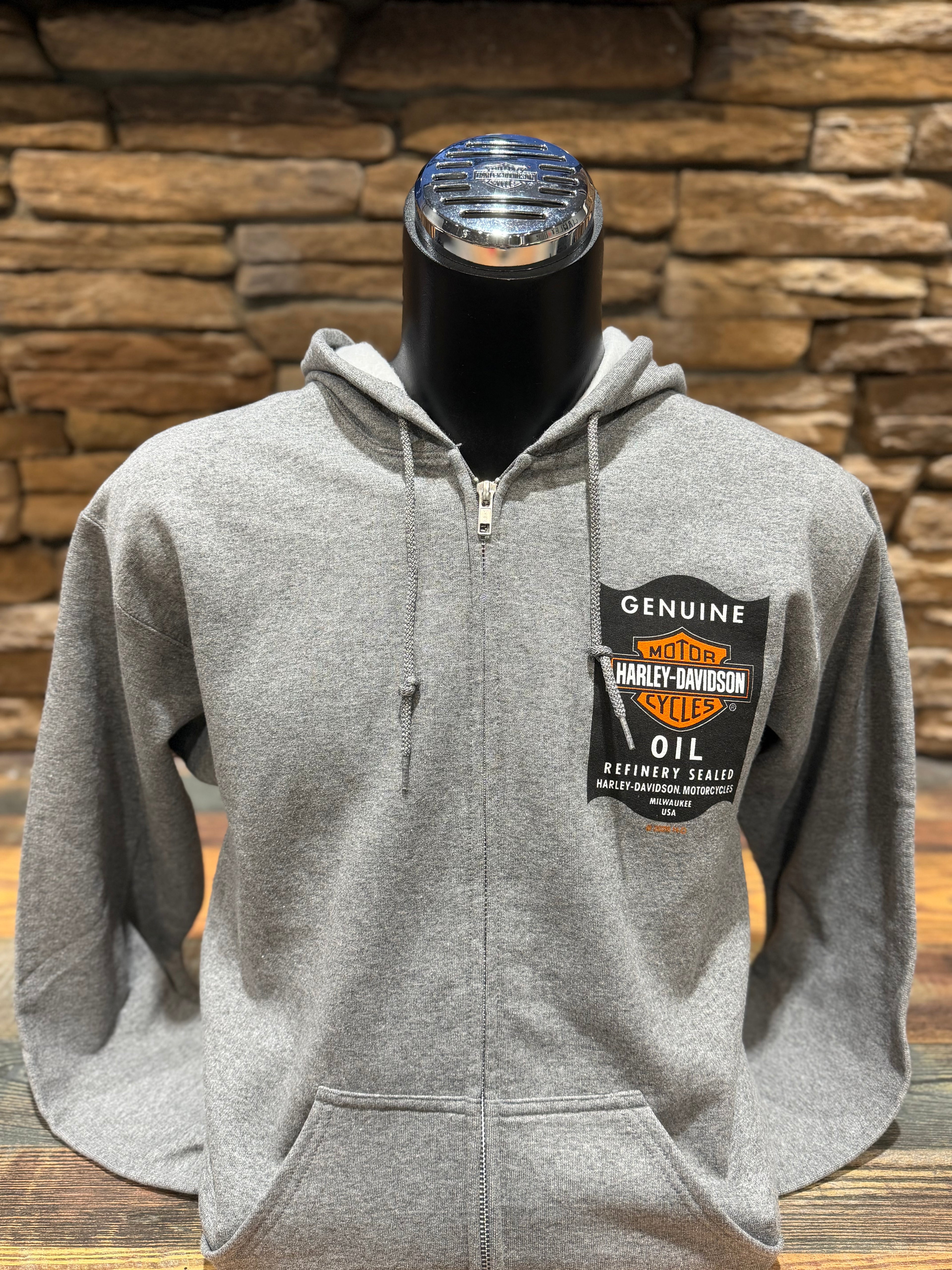 Men's H-D Oil Zip Hoodie