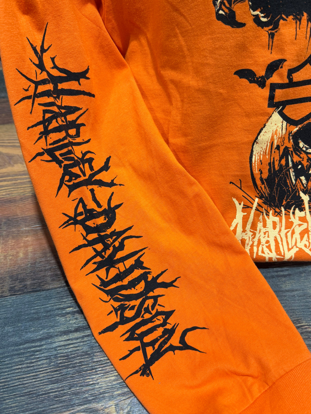 Men's H-D Pumpkin Demon Long-Sleeve