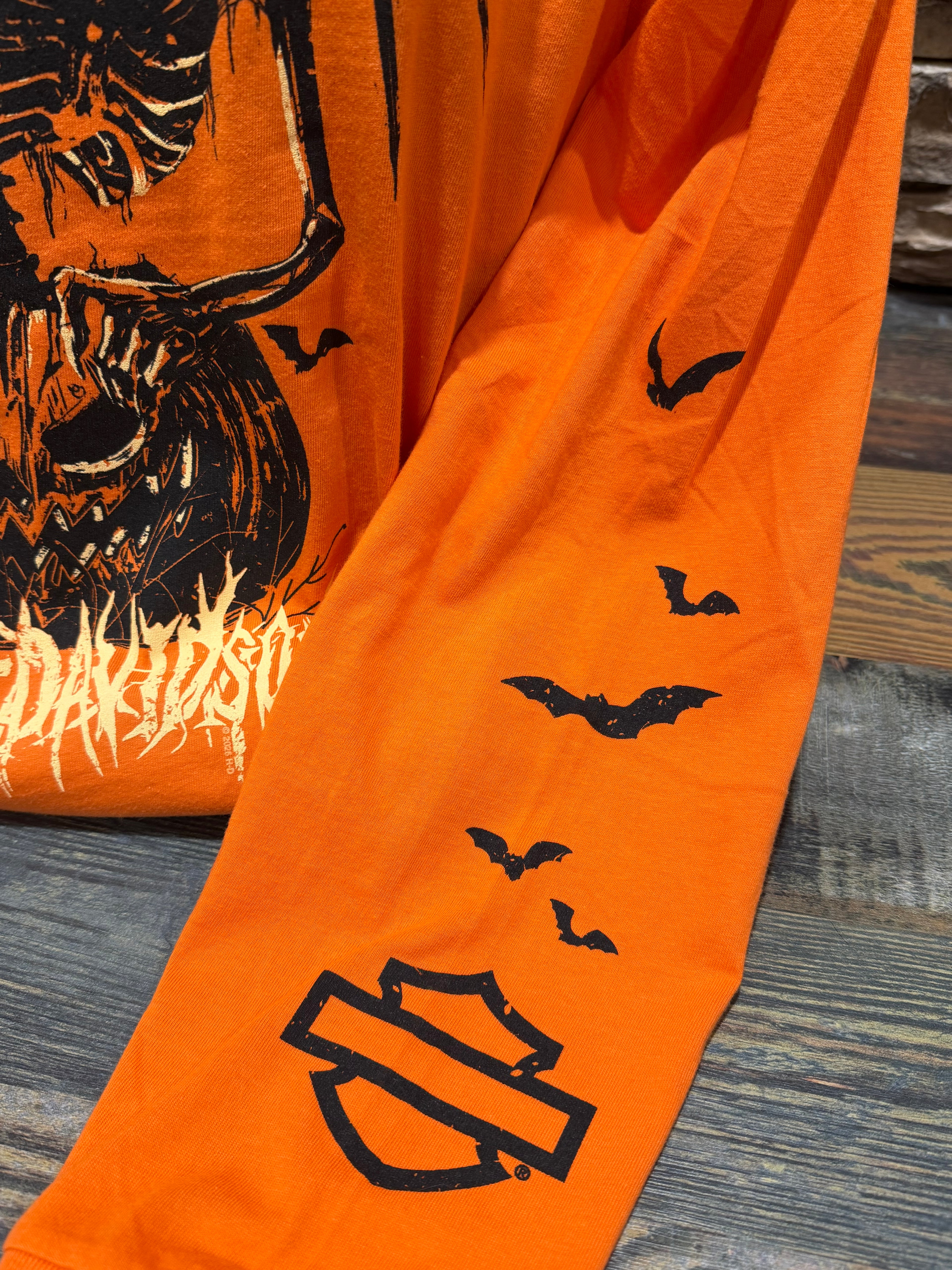 Men's H-D Pumpkin Demon Long-Sleeve