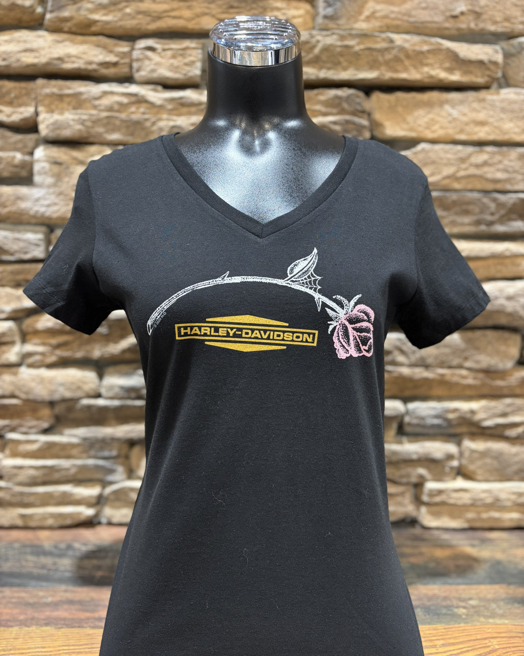 Women's H-D Rose Web Short-Sleeve