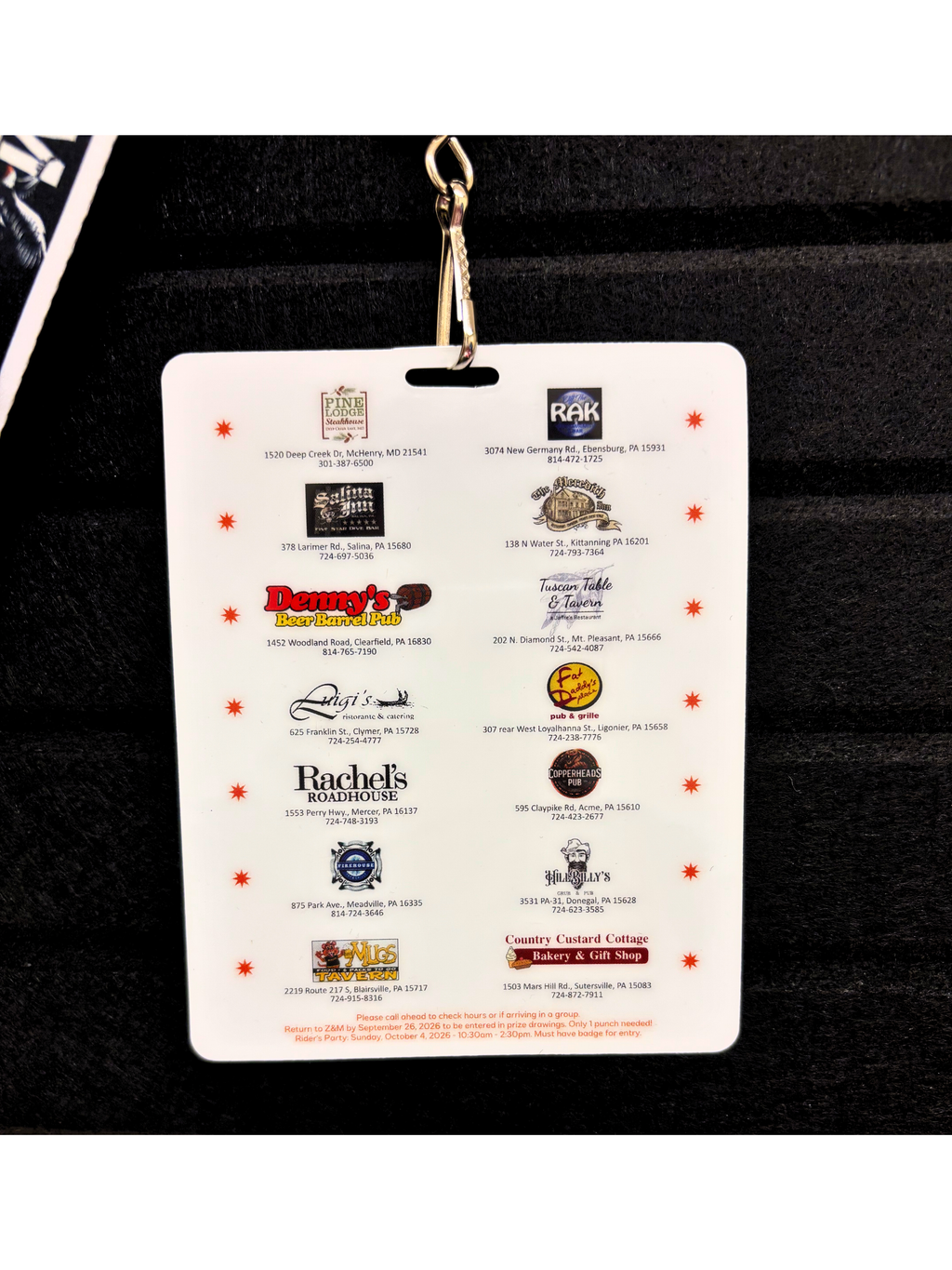 Reason to Ride Badge Donation