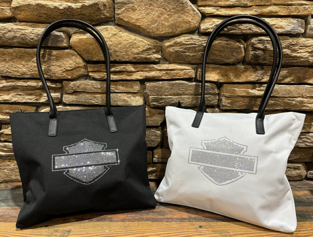 H-D Open Bar & Shield Flat Tote Bag