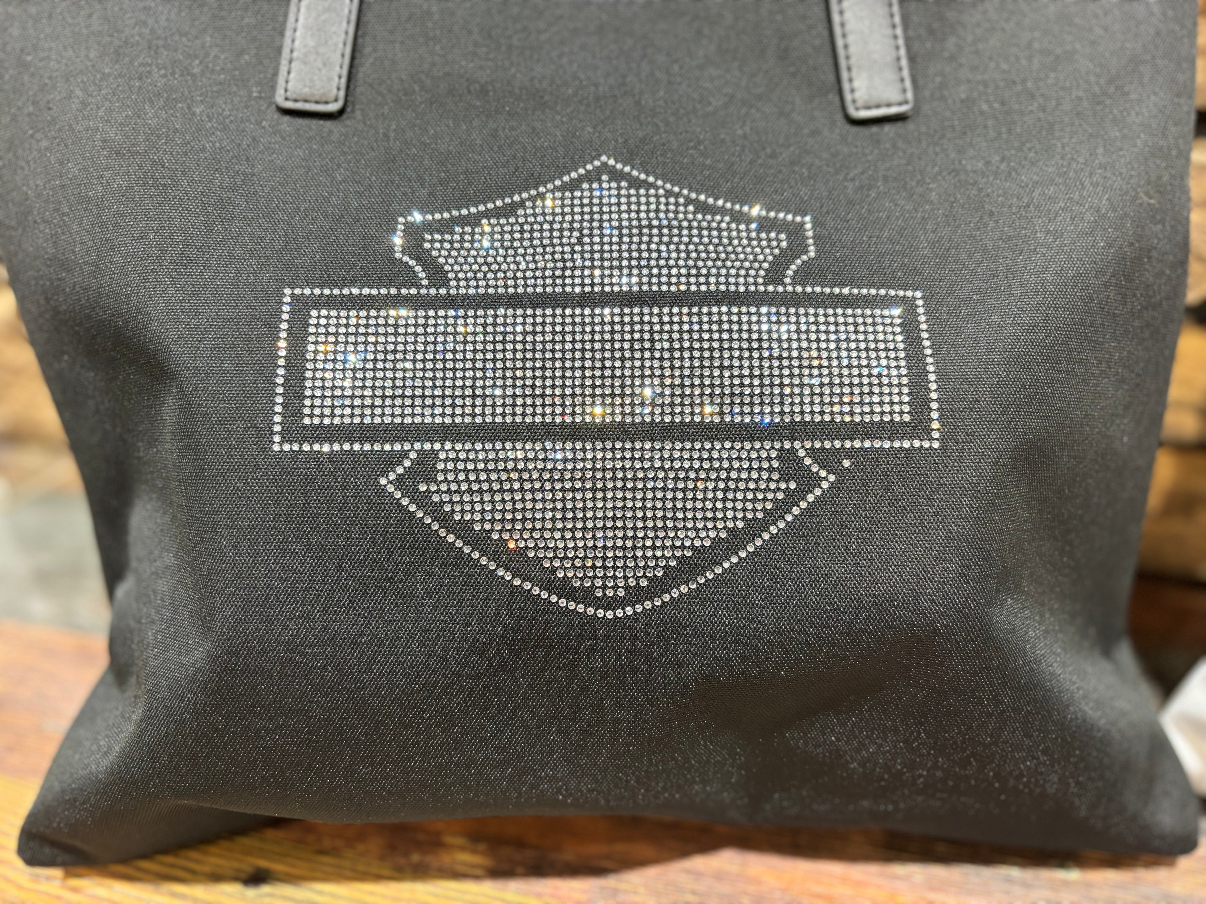 H-D Open Bar & Shield Flat Tote Bag