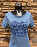 Women's Harley-Davidson Blue Water Short-Sleeve