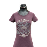 Women's H-D Purple Circular Short Sleeve