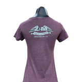 Women's H-D Purple Circular Short Sleeve