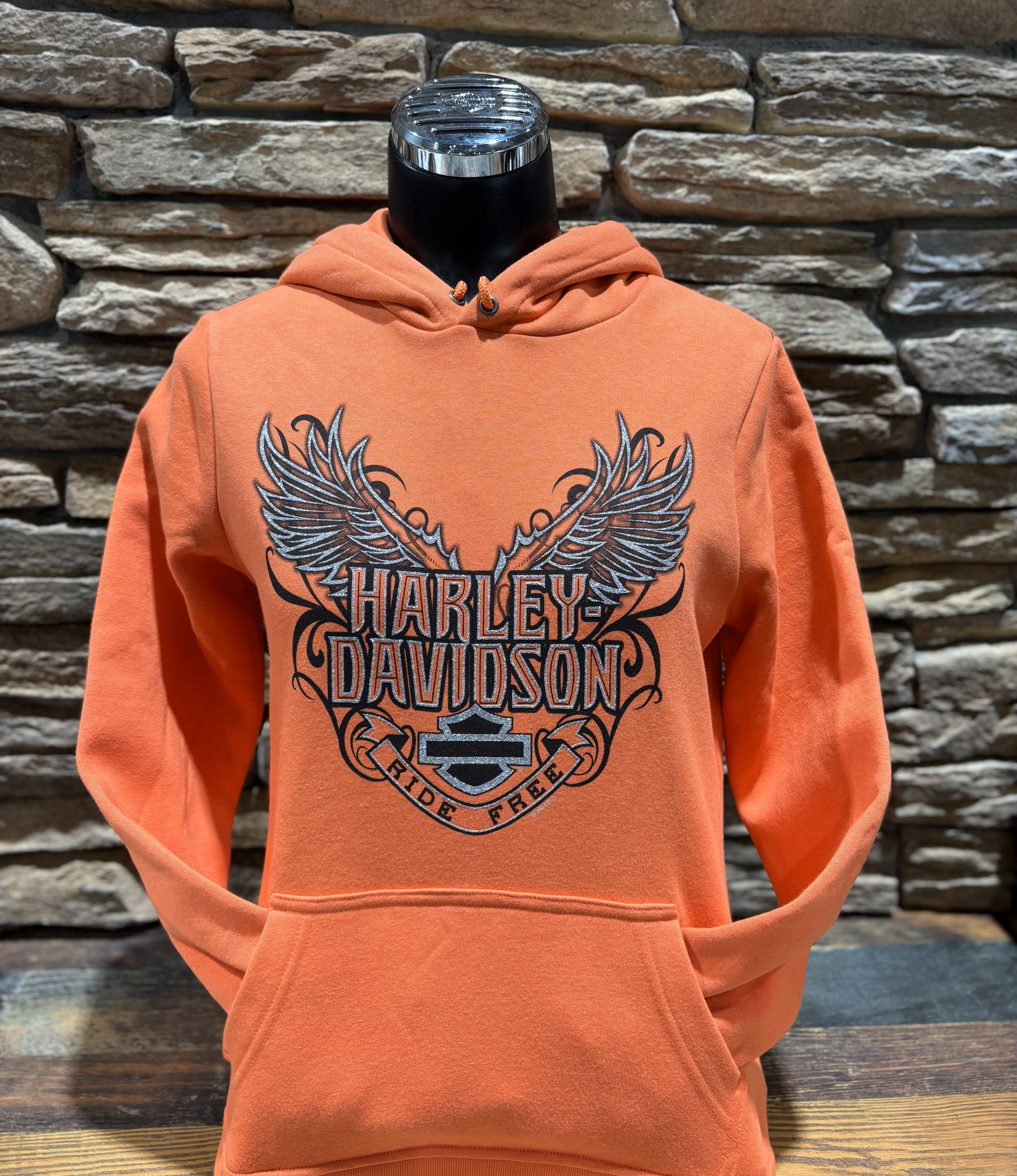 H-D Metallic Wings Hoodies