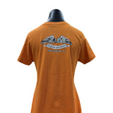 Women's H-D Orange Gold Fest Short Sleeve