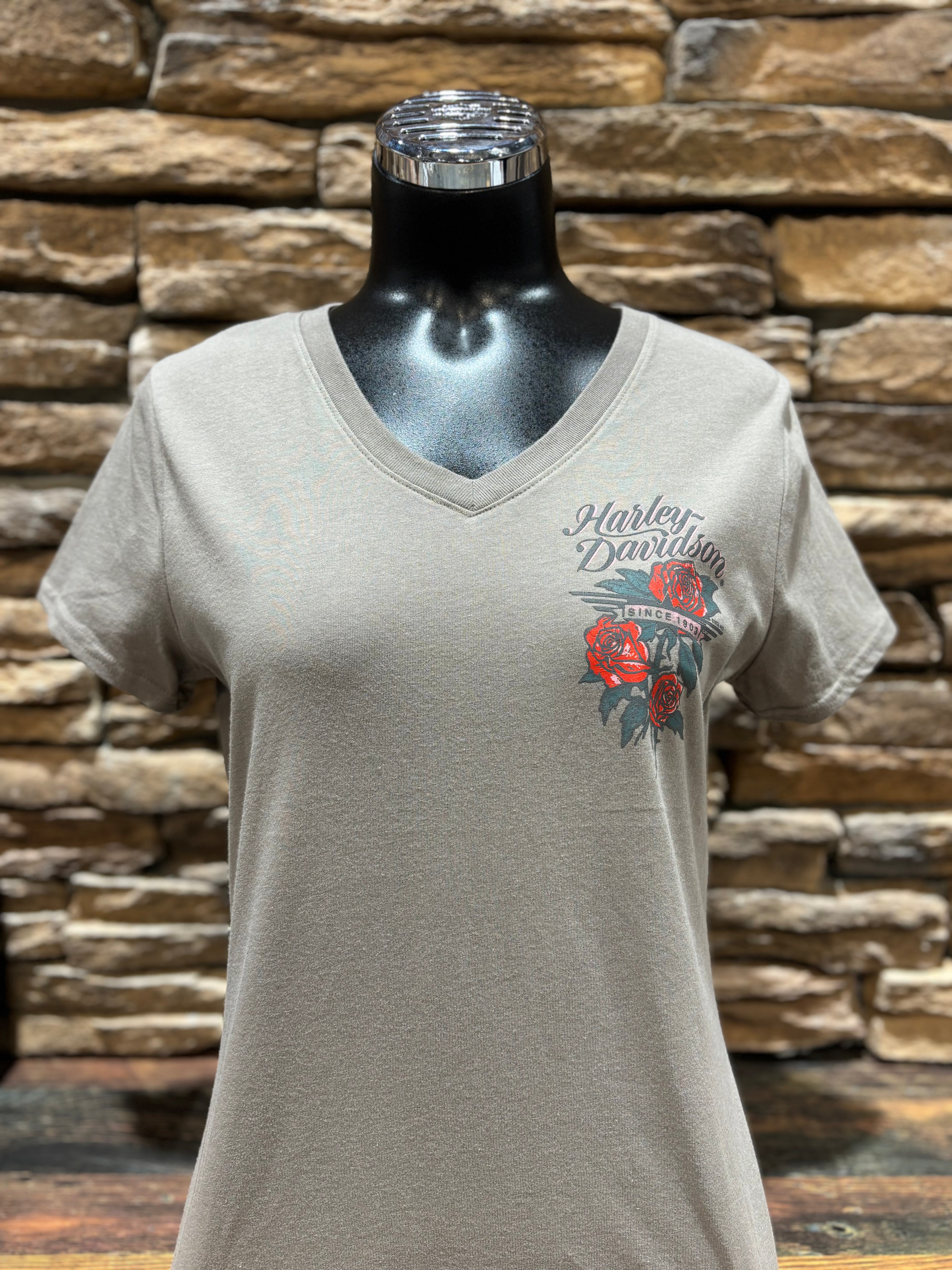 Women's H-D Star Brand V-Neck