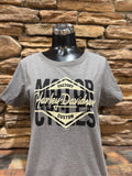 Women's Harley-Davidson Gray & Cream Short-Sleeve