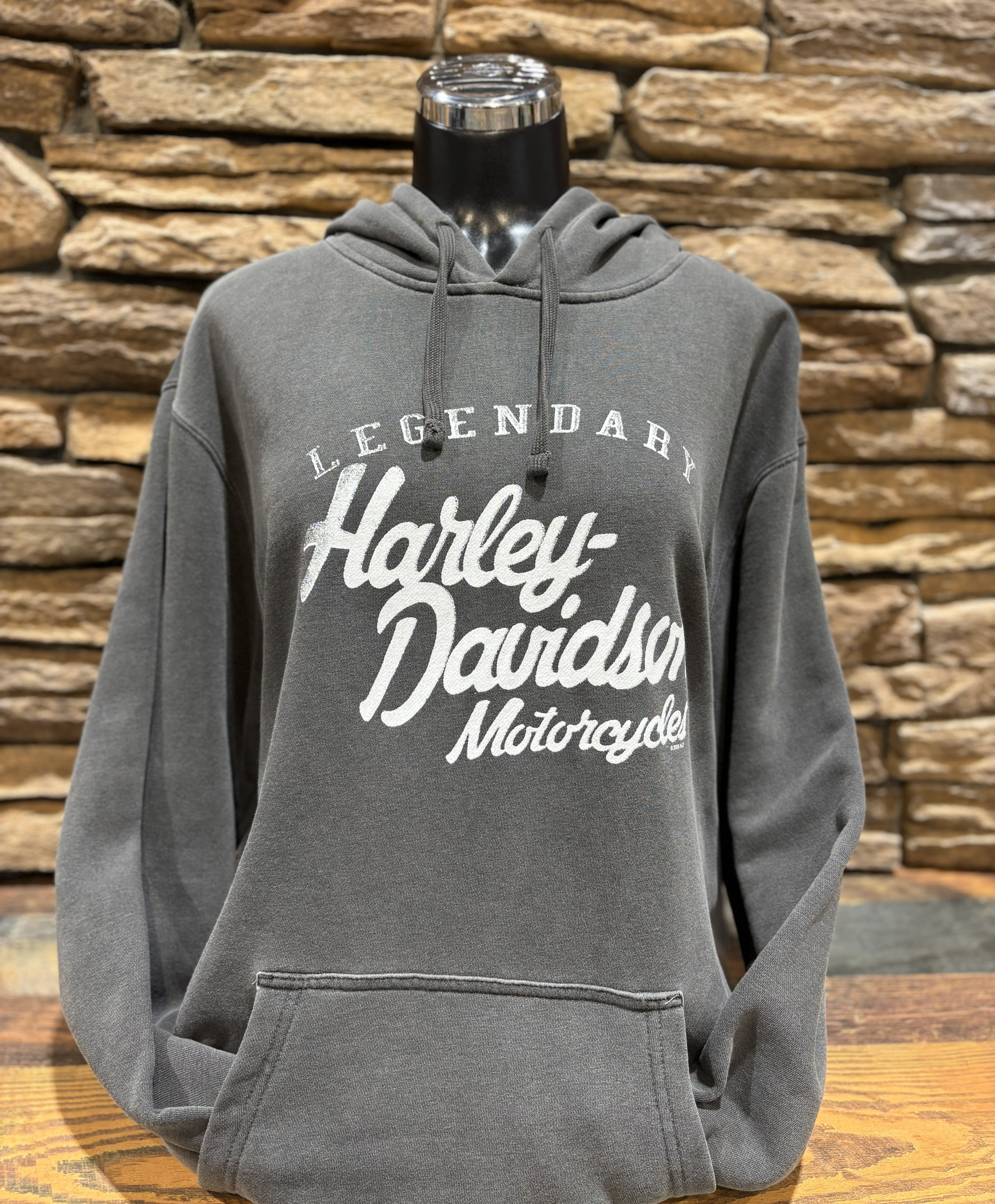 Women's Harley-Davidson Gray Painted Hoodie