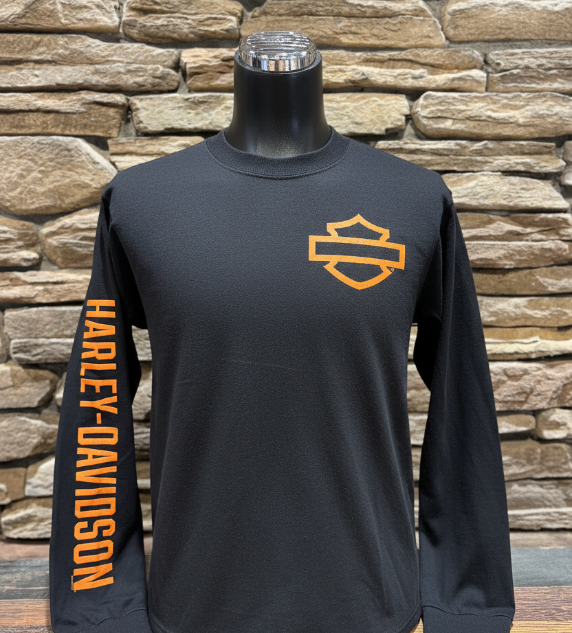 H-D Bar & Shield Outline Long-Sleeve