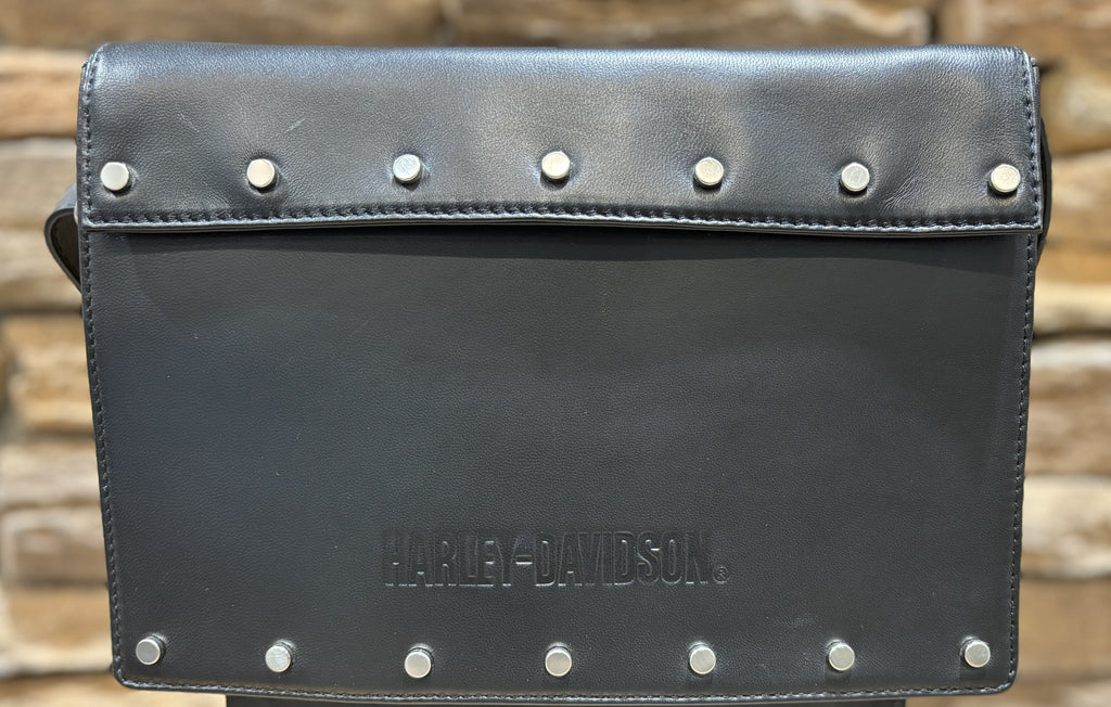 H-D Flat Stud Flap Bag