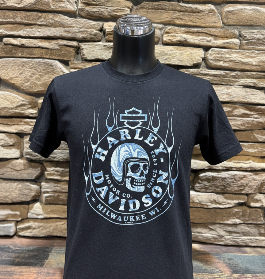H-D Swirled Skull T-Shirt