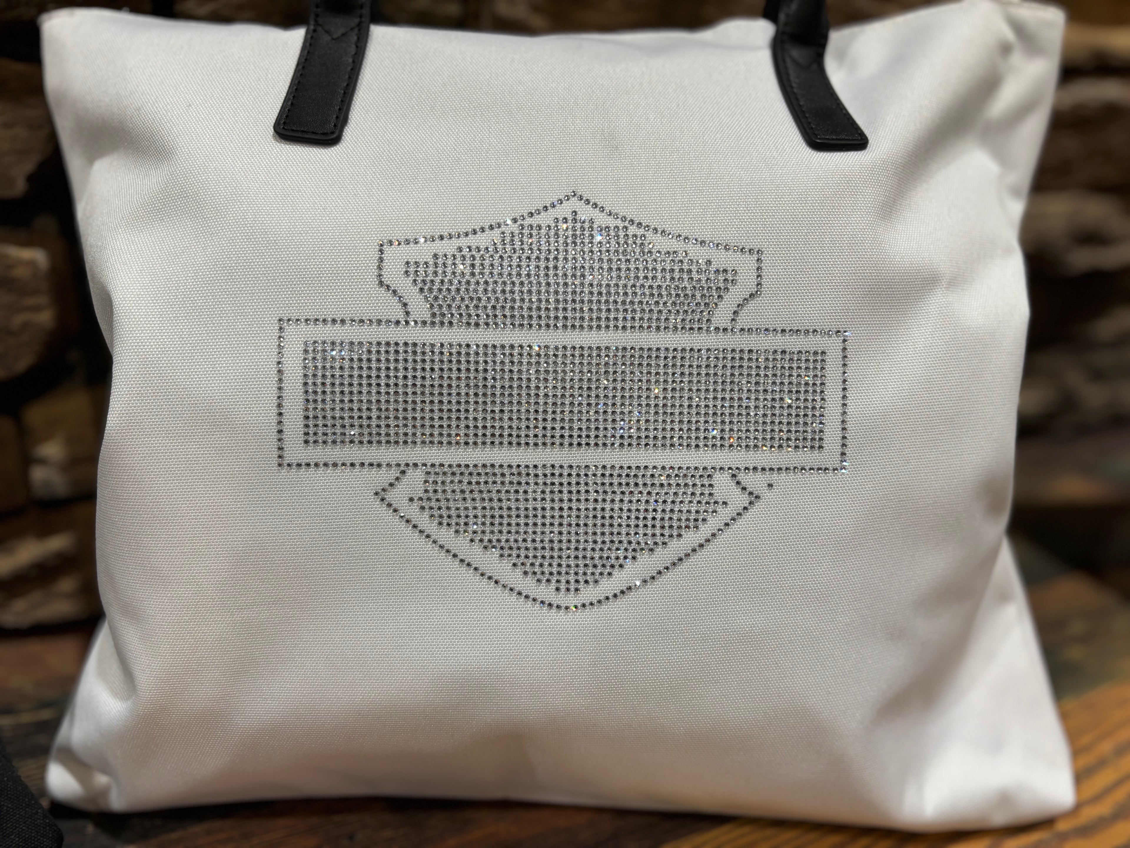 H-D Open Bar & Shield Flat Tote Bag