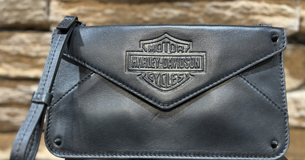 H-D Open Bar & Shield Rhinestone Purse